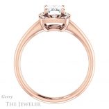 Emerald Cut Forever Brilliant Moissanite Engagement Ring #GTJ1020-emerald-fb-r
