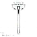 Emerald Cut Forever One Moissanite Engagement Ring #GTJ1020-emerald-fb-w 3 Emerald Cut Forever Brilliant Moissanite Engagement Ring #GTJ1020-emerald-fb-w