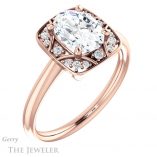 Oval Shaped Forever One Moissanite Engagement Ring #GTJ1020-oval-fo-r 4 Oval Shaped Forever One Moissanite Engagement Ring #GTJ1020-oval-fo-r