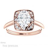 Oval Shaped Forever One Moissanite Engagement Ring #GTJ1020-oval-fo-r 1 Oval Shaped Forever One Moissanite Engagement Ring #GTJ1020-oval-fo-r