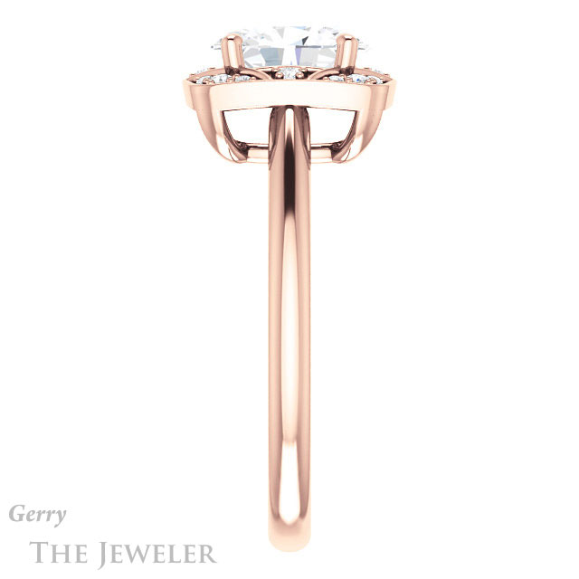 Oval Shaped Forever One Moissanite Engagement Ring #GTJ1020-oval-fo-r 3 Oval Shaped Forever One Moissanite Engagement Ring #GTJ1020-oval-fo-r
