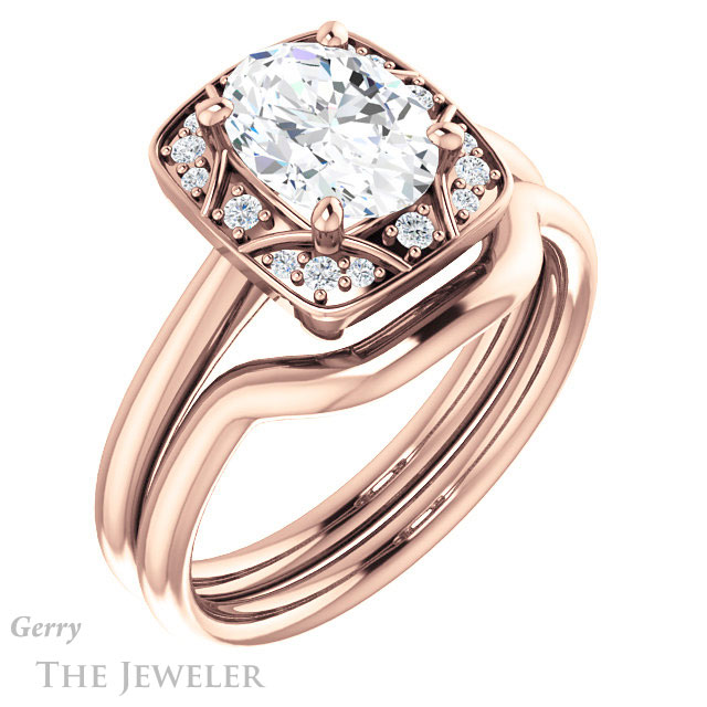 Oval Shaped Forever One Moissanite Engagement Ring #GTJ1020-oval-fo-r 6 Oval Shaped Forever One Moissanite Engagement Ring #GTJ1020-oval-fo-r