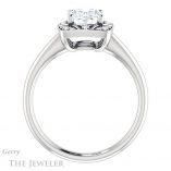 Oval Shaped Forever One Moissanite Engagement Ring #GTJ1020-oval-fo-w 2 Oval Shaped Forever One Moissanite Engagement Ring #GTJ1020-oval-fo-w