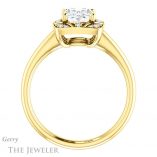 Oval Shaped Forever One Moissanite Engagement Ring #GTJ1020-oval-fo-y 2 Oval Shaped Forever One Moissanite Engagement Ring #GTJ1020-oval-fo-y