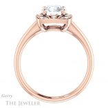 Round Cut Forever One Moissanite Engagement Ring #GTJ1020-round-fo-r 2 Round Cut Forever One Moissanite Engagement Ring #GTJ1020-round-fo-r