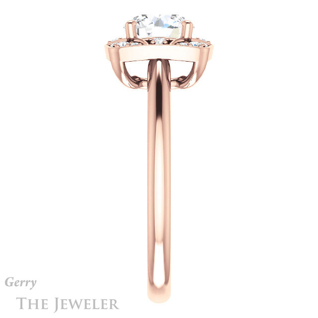 Round Cut Forever One Moissanite Engagement Ring #GTJ1020-round-fo-r 3 Round Cut Forever One Moissanite Engagement Ring #GTJ1020-round-fo-r
