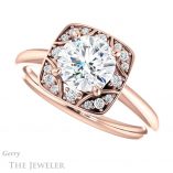 Round Cut Forever One Moissanite Engagement Ring #GTJ1020-round-fo-r 5 Round Cut Forever One Moissanite Engagement Ring #GTJ1020-round-fo-r
