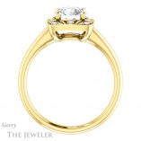 Round Cut Forever One Moissanite Engagement Ring #GTJ1020-round-fo-y 2 Round Cut Forever One Moissanite Engagement Ring #GTJ1020-round-fo-y