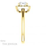 Round Cut Forever One Moissanite Engagement Ring #GTJ1020-round-fo-y 3 Round Cut Forever One Moissanite Engagement Ring #GTJ1020-round-fo-y