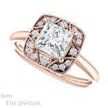 Princess Cut Forever One Moissanite Engagement Ring #GTJ1020-square-fo-r 5 Princess Cut Forever One Moissanite Engagement Ring #GTJ1020-square-fo-r
