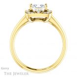 Princess Cut Forever One Moissanite Engagement Ring #GTJ1020-square-fo-y
