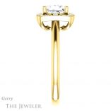 Princess Cut Forever One Moissanite Engagement Ring #GTJ1020-square-fo-y