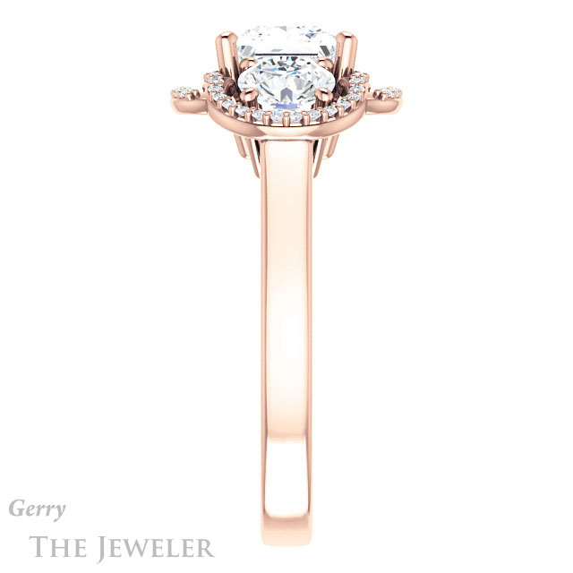 Princess Cut Forever One Moissanite Engagement Ring #GTJ1021-square-fo-r | Gerry The Jeweler Princess Cut Forever One Moissanite Engagement Ring #GTJ1021-square-fo-r