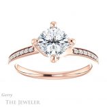 Cushion Cut Forever One Moissanite Engagement Ring #GTJ1022-cushion-fo-r 1 Cushion Cut Forever One Moissanite Engagement Ring #GTJ1022-cushion-fo-r