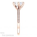 Cushion Cut Forever One Moissanite Engagement Ring #GTJ1022-cushion-fo-r 3 Cushion Cut Forever One Moissanite Engagement Ring #GTJ1022-cushion-fo-r