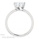 Cushion Cut Forever One Moissanite Engagement Ring #GTJ1022-cushion-fo-w 2 Cushion Cut Forever One Moissanite Engagement Ring #GTJ1022-cushion-fo-w