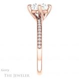 Round Cut Forever One Moissanite Engagement Ring #GTJ1022-round-fo-r 3 Round Cut Forever One Moissanite Engagement Ring #GTJ1022-round-fo-r