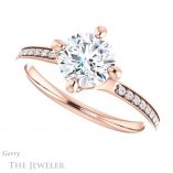Round Cut Forever One Moissanite Engagement Ring #GTJ1022-round-fo-r 5 Round Cut Forever One Moissanite Engagement Ring #GTJ1022-round-fo-r