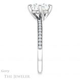 Round Cut Forever One Moissanite Engagement Ring #GTJ1022-round-fo-w 3 Round Cut Forever One Moissanite Engagement Ring #GTJ1022-round-fo-w