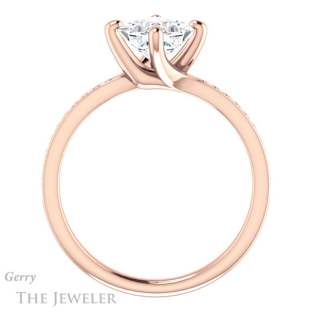 Princess Cut Forever One Moissanite Engagement Ring #GTJ1022-square-fo-r