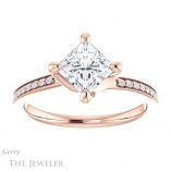 Princess Cut Forever One Moissanite Engagement Ring #GTJ1022-square-fo-r 1 Princess Cut Forever One Moissanite Engagement Ring #GTJ1022-square-fo-r