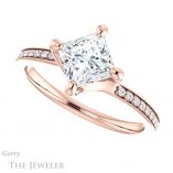 Princess Cut Forever One Moissanite Engagement Ring #GTJ1022-square-fo-r 5 Princess Cut Forever One Moissanite Engagement Ring #GTJ1022-square-fo-r