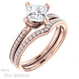 Princess Cut Forever One Moissanite Engagement Ring #GTJ1022-square-fo-r 6 Princess Cut Forever One Moissanite Engagement Ring #GTJ1022-square-fo-r