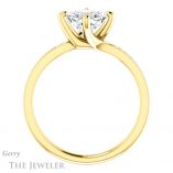Princess Cut Forever One Moissanite Engagement Ring #GTJ1022-square-fo-y