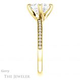 Princess Cut Forever One Moissanite Engagement Ring #GTJ1022-square-fo-y