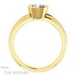 Cushion Cut Forever One Moissanite Engagement Ring #GTJ1023-cushion-fo-y