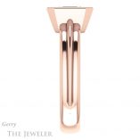 Emerald Cut Forever One Moissanite Engagement Ring #GTJ1023-emerald-fb-r 3 Emerald Cut Forever Brilliant Moissanite Engagement Ring #GTJ1023-emerald-fb-r