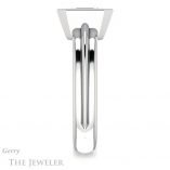 Emerald Cut Forever Brilliant Moissanite Engagement Ring #GTJ1023-emerald-fb-w