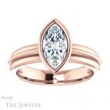 Marquise Cut Forever One Moissanite Engagement Ring #GTJ1023-marquise-fb-r 1 Marquise Cut Forever Brilliant Moissanite Engagement Ring #GTJ1023-marquise-fb-r