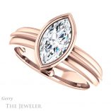 Marquise Cut Forever One Moissanite Engagement Ring #GTJ1023-marquise-fb-r 5 Marquise Cut Forever Brilliant Moissanite Engagement Ring #GTJ1023-marquise-fb-r