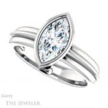 Marquise Cut Forever One Moissanite Engagement Ring #GTJ1023-marquise-fb-w 5 Marquise Cut Forever Brilliant Moissanite Engagement Ring #GTJ1023-marquise-fb-w