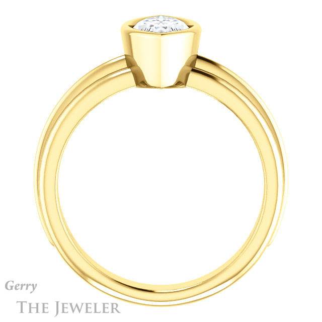 Marquise Cut Forever Brilliant Moissanite Engagement Ring #GTJ1023-marquise-fb-y