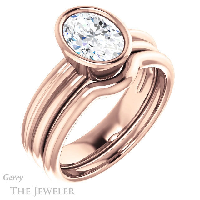 Oval Shaped Forever One Moissanite Engagement Ring #GTJ1023-oval-fo-r 6 Oval Shaped Forever One Moissanite Engagement Ring #GTJ1023-oval-fo-r