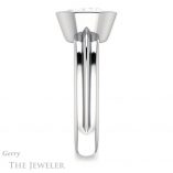 Oval Shaped Forever One Moissanite Engagement Ring #GTJ1023-oval-fo-w 3 Oval Shaped Forever One Moissanite Engagement Ring #GTJ1023-oval-fo-w