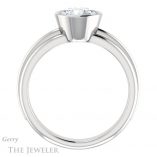 Round Cut Forever One Moissanite Engagement Ring #GTJ1023-round-fo-w 2 Round Cut Forever One Moissanite Engagement Ring #GTJ1023-round-fo-w