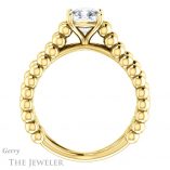 Cushion Cut Forever One Moissanite Engagement Ring #GTJ1024-cushion-fo-y 2 Cushion Cut Forever One Moissanite Engagement Ring #GTJ1024-cushion-fo-y