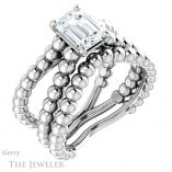 Emerald Cut Forever One Moissanite Engagement Ring #GTJ1024-emerald-fb-w 6 Emerald Cut Forever Brilliant Moissanite Engagement Ring #GTJ1024-emerald-fb-w