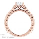 Oval Shaped Forever One Moissanite Engagement Ring #GTJ1024-oval-fo-r 2 Oval Shaped Forever One Moissanite Engagement Ring #GTJ1024-oval-fo-r