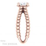 Oval Shaped Forever One Moissanite Engagement Ring #GTJ1024-oval-fo-r 3 Oval Shaped Forever One Moissanite Engagement Ring #GTJ1024-oval-fo-r