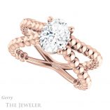 Oval Shaped Forever One Moissanite Engagement Ring #GTJ1024-oval-fo-r 5 Oval Shaped Forever One Moissanite Engagement Ring #GTJ1024-oval-fo-r