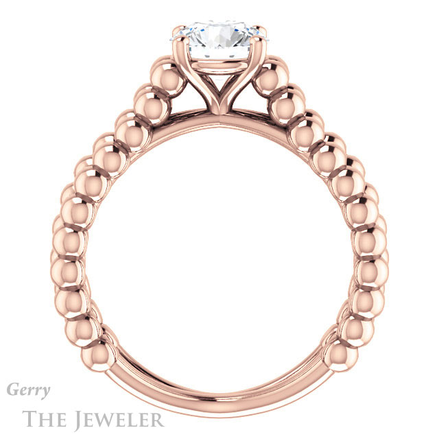 Round Cut Forever One Moissanite Engagement Ring #GTJ1024-round-fo-r 2 Round Cut Forever One Moissanite Engagement Ring #GTJ1024-round-fo-r