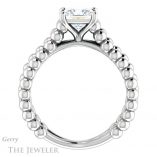 Princess Cut Forever One Moissanite Engagement Ring #GTJ1024-square-fo-w 2 Princess Cut Forever One Moissanite Engagement Ring #GTJ1024-square-fo-w