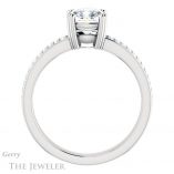 Cushion Cut Forever One Moissanite Engagement Ring #GTJ1027-cushion-fo-w