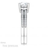 Cushion Cut Forever One Moissanite Engagement Ring #GTJ1027-cushion-fo-w