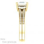 Emerald Cut Forever Brilliant Moissanite Engagement Ring #GTJ1027-emerald-fb-y
