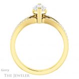 Marquise Cut Forever Brilliant Moissanite Engagement Ring #GTJ1027-marquise-fb-y